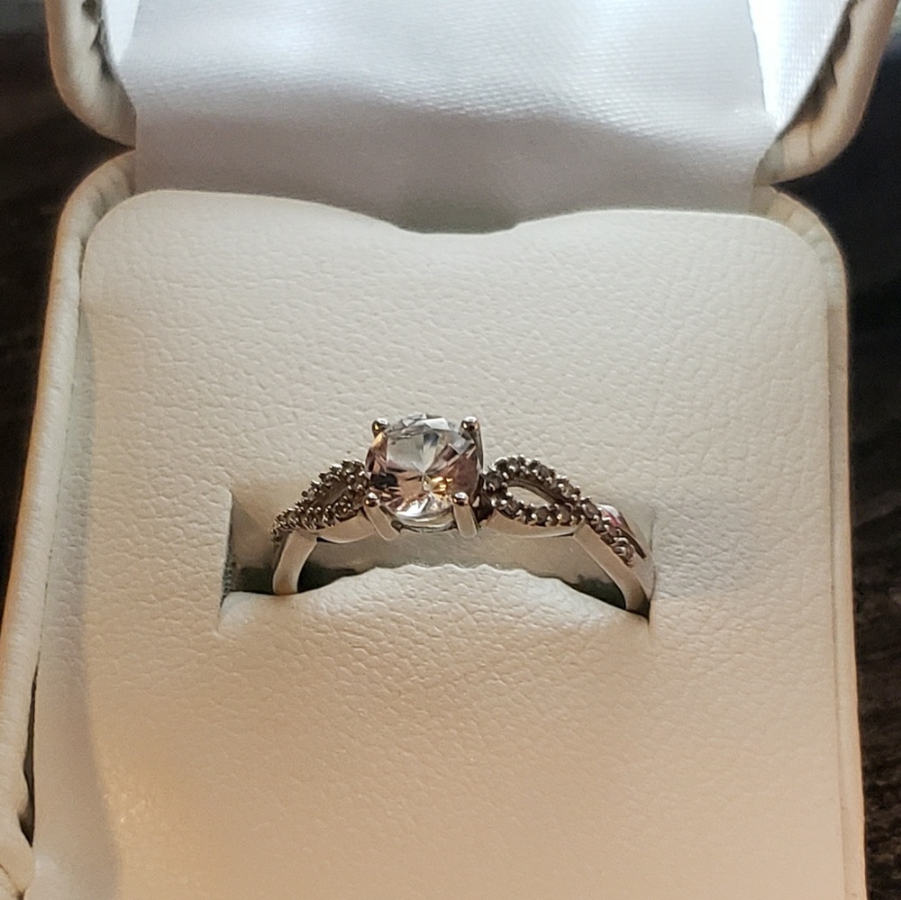 10k gold Sapphire and Diamond Ring